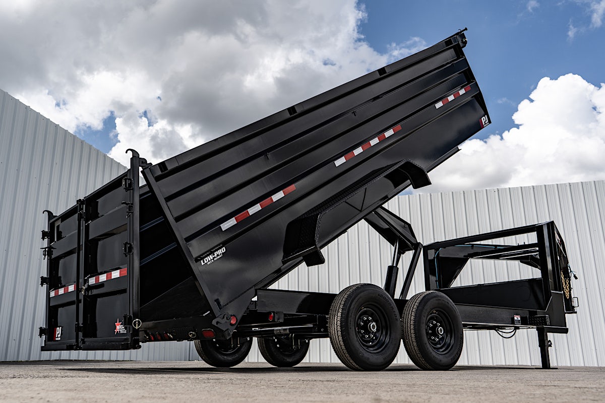 PJ Trailers 16'x83" Low Pro High Side Dump Trailer w/ 4' Sides (DM) - Image 1