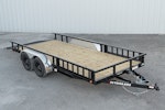 PJ Trailers 16'x83" Tandem Axle 4" Channel Utility Trailer (UL) Stock #87057 - Thumbnail 2