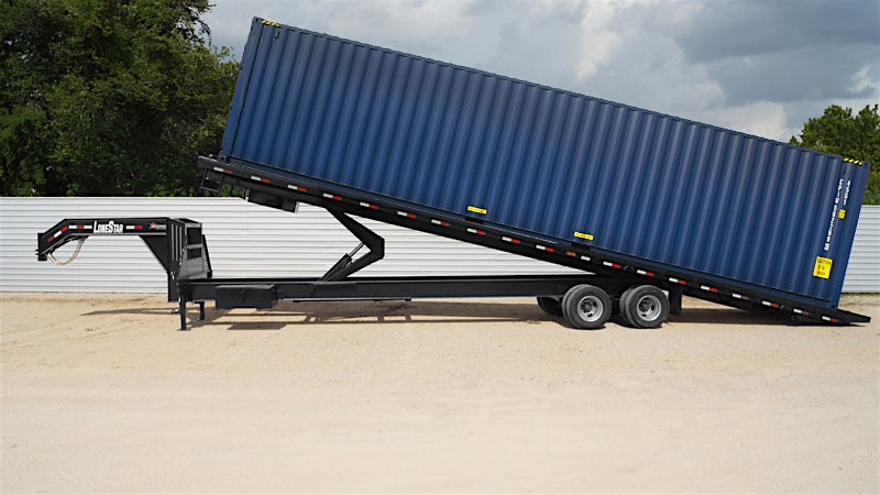 LoneStar 40'x102" Tilt Shipping Container Trailer w/ Duals (TC) - Stock #87062 - Image 1 of 13 LoneStar 40'x102" Tilt Shipping Container Trailer w/ Duals (TC) - Stock #87062 - Image 1 of 13