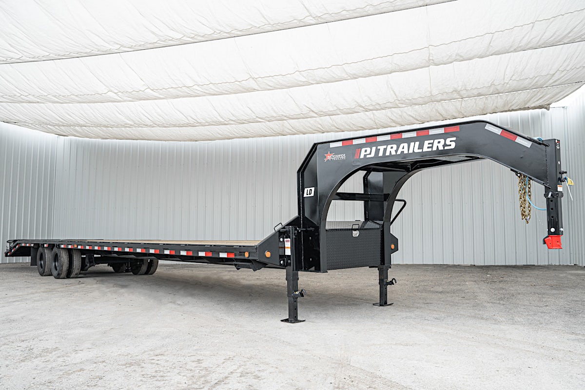 PJ Trailers 40'x102" Gooseneck Low Pro Flatbed Trailer w/ Duals (LD) - Stock #87066 - Image 3 of 19 PJ Trailers 40'x102" Gooseneck Low Pro Flatbed Trailer w/ Duals (LD) - Stock #87066 - Image 3 of 19
