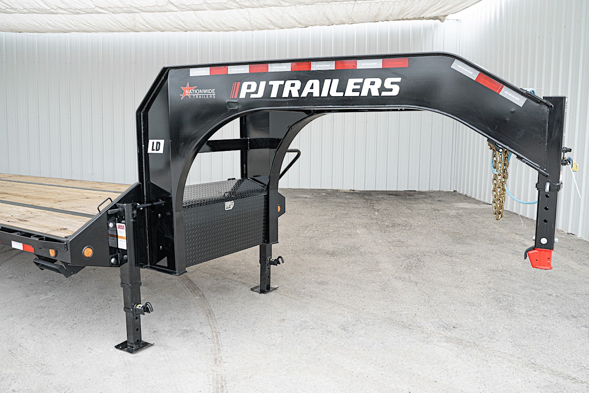 PJ Trailers 40'x102" Gooseneck Low Pro Flatbed Trailer w/ Duals (LD) - Stock #87066 - Image 4 of 19 PJ Trailers 40'x102" Gooseneck Low Pro Flatbed Trailer w/ Duals (LD) - Stock #87066 - Image 4 of 19