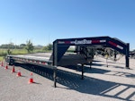 LoneStar USED 36'x83" Gooseneck Hi-Deck Carhauler Trailer w/ 8' Dovetail Stock #87069 - Thumbnail 1