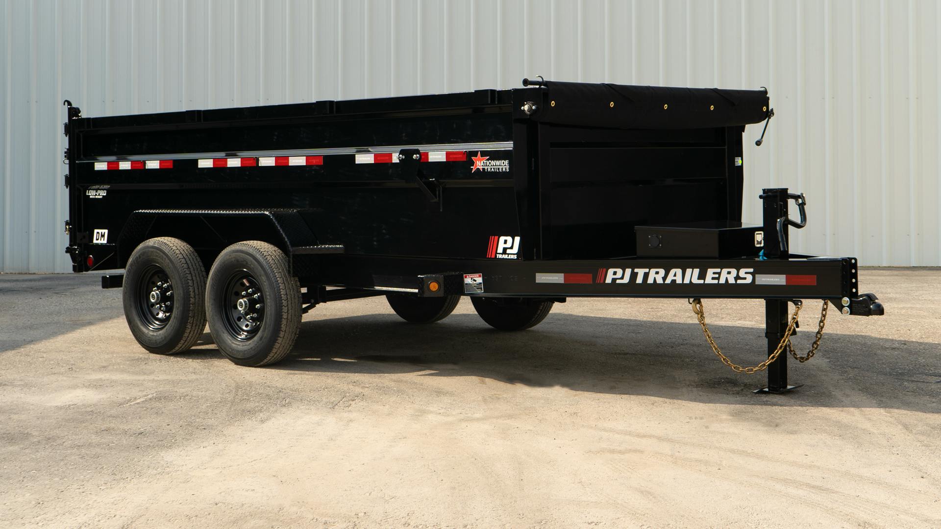 PJ Trailers 14'x83" Low Pro High Side Dump Trailer w/ 3' Sides (DM) - Stock #87073 - Image 4 of 25