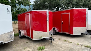 Spartan 6'x12' Enclosed Cargo Trailer w/ Rear Ramp Door (C1)