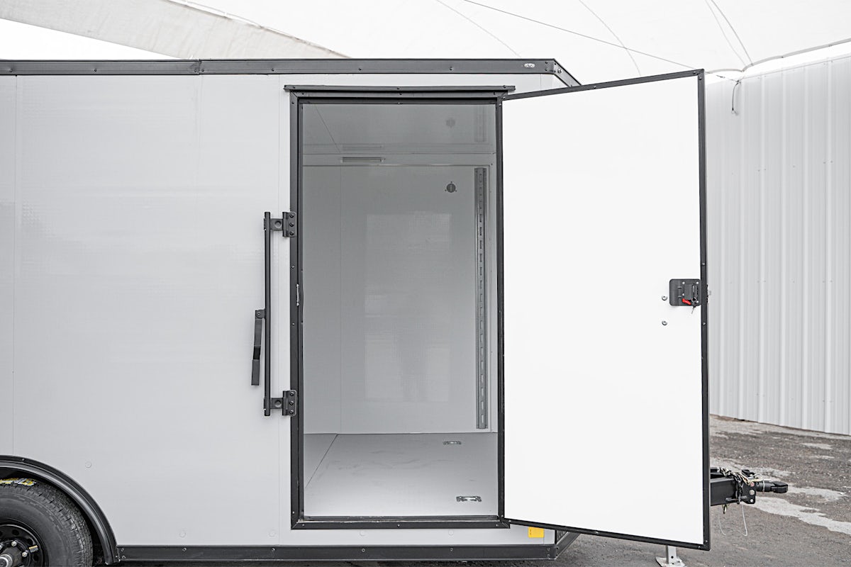 CellTech 8.5'x16' All-Steel Enclosed Cargo Trailer w/ Rear Ramp Door (C2) - Stock #87112 - Image 6 of 21 CellTech 8.5'x16' All-Steel Enclosed Cargo Trailer w/ Rear Ramp Door (C2) - Stock #87112 - Image 6 of 21