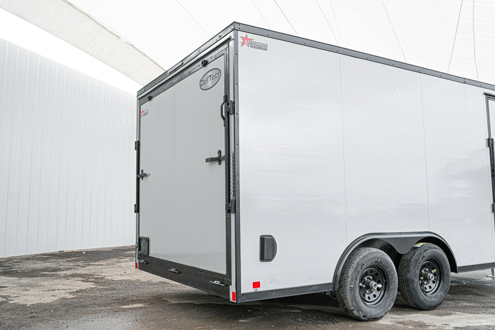 CellTech 8.5'x16' All-Steel Enclosed Cargo Trailer w/ Rear Ramp Door (C2) - Stock #87112 - Image 12 of 21