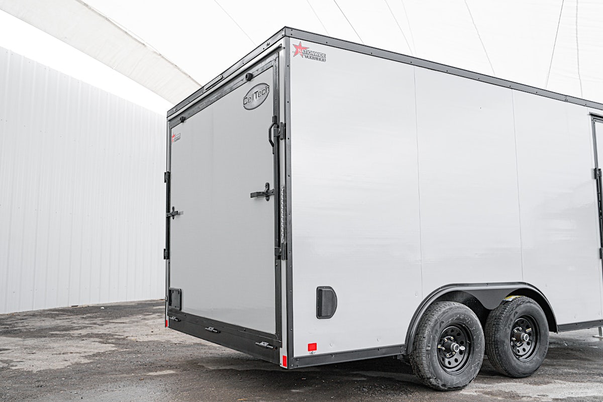 CellTech 8.5'x16' All-Steel Enclosed Cargo Trailer w/ Rear Ramp Door (C2) - Stock #87112 - Image 12 of 21 CellTech 8.5'x16' All-Steel Enclosed Cargo Trailer w/ Rear Ramp Door (C2) - Stock #87112 - Image 12 of 21