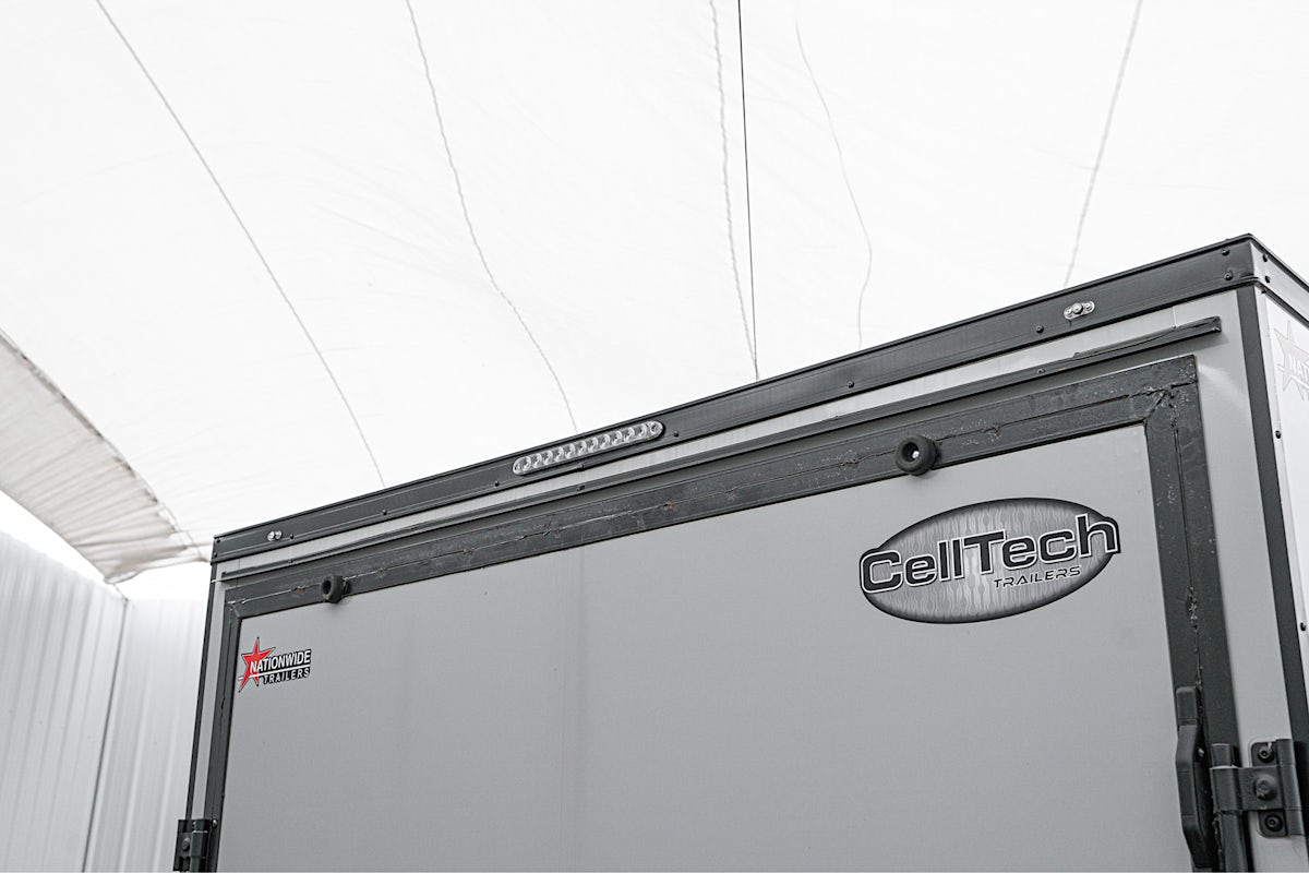 CellTech 8.5'x16' All-Steel Enclosed Cargo Trailer w/ Rear Ramp Door (C2) - Stock #87112 - Image 17 of 21 CellTech 8.5'x16' All-Steel Enclosed Cargo Trailer w/ Rear Ramp Door (C2) - Stock #87112 - Image 17 of 21