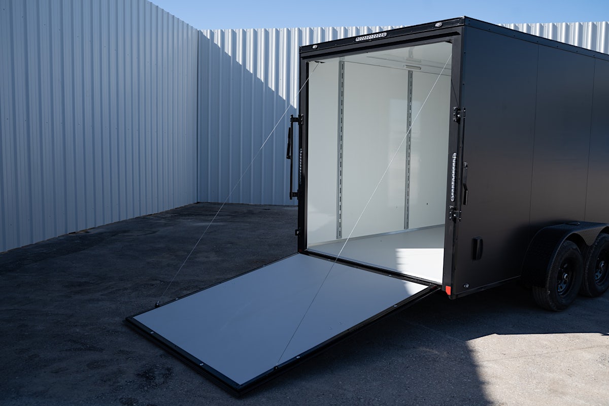 CellTech 8.5'x16' All-Steel Enclosed Cargo Trailer w/ Rear Ramp Door (C2) - Stock #87113 - Image 2 of 4 CellTech 8.5'x16' All-Steel Enclosed Cargo Trailer w/ Rear Ramp Door (C2) - Stock #87113 - Image 2 of 4