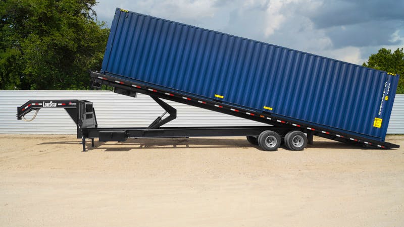LoneStar 40'x102" Tilt Shipping Container Trailer w/ Duals (TC) - Stock #87124 - Image 1 of 13