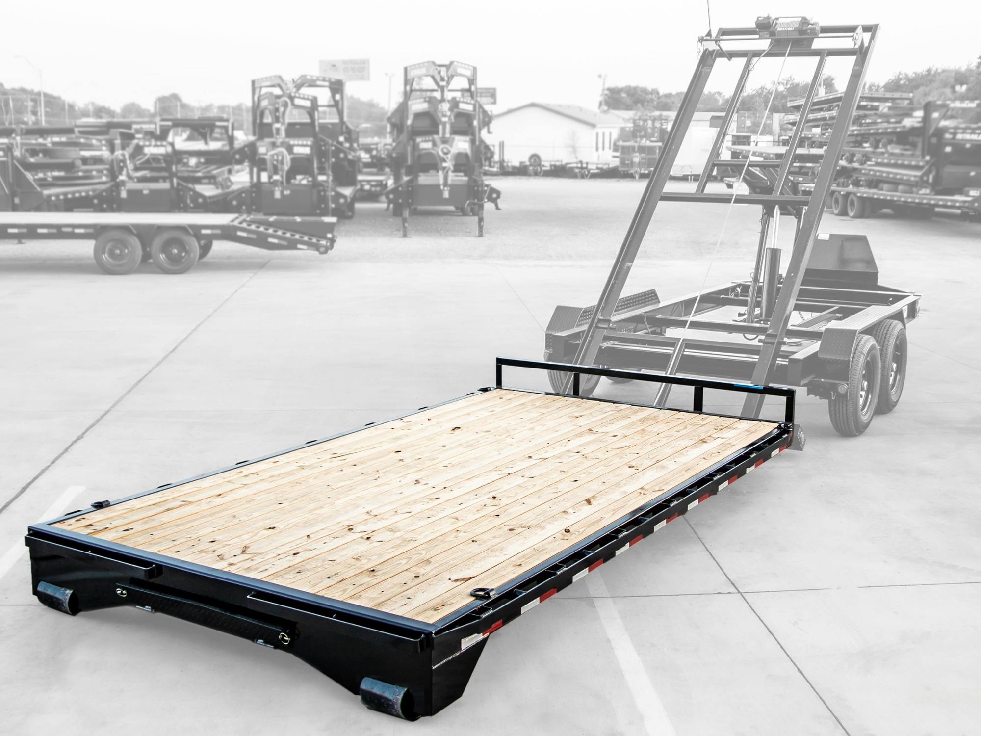 PJ Trailers 14'x96" Rollster Roll-off Deck (RD) - Stock #87131 - Image 2 of 6