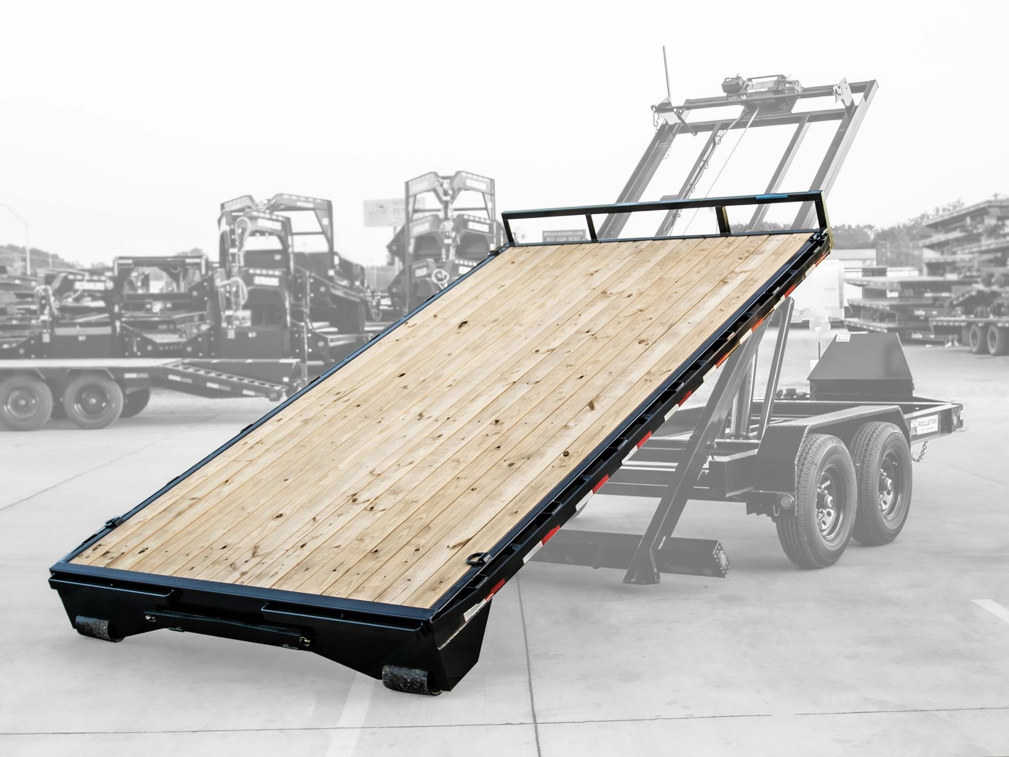 PJ Trailers 14'x96" Rollster Roll-off Deck (RD) - Stock #87131 - Image 1 of 6