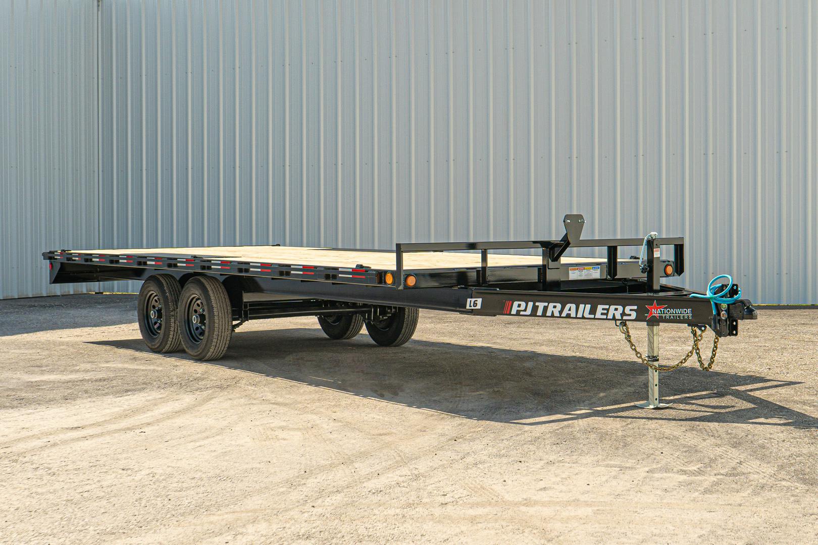 PJ Trailers 20'x101" Med. Duty 6" Channel Deckover Flatbed Trailer (L6) - Image 2