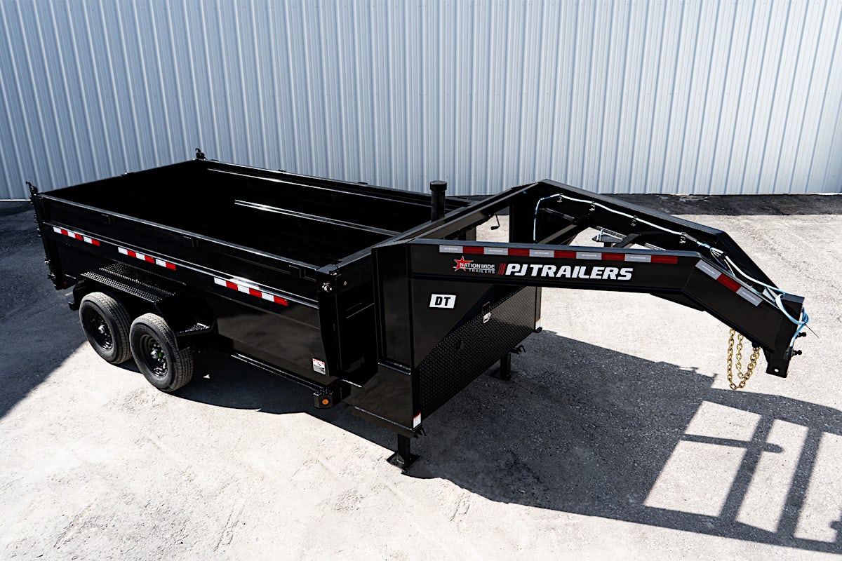 PJ Trailers 14'x83" GN Telescopic Dump Trailer w/ 3' Sides (DT) - Image 7