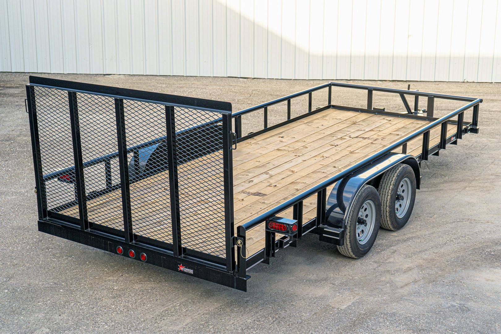 Texas Bragg 18'x83" Utility Trailer w/ 4' Gate (U2) - Image 11