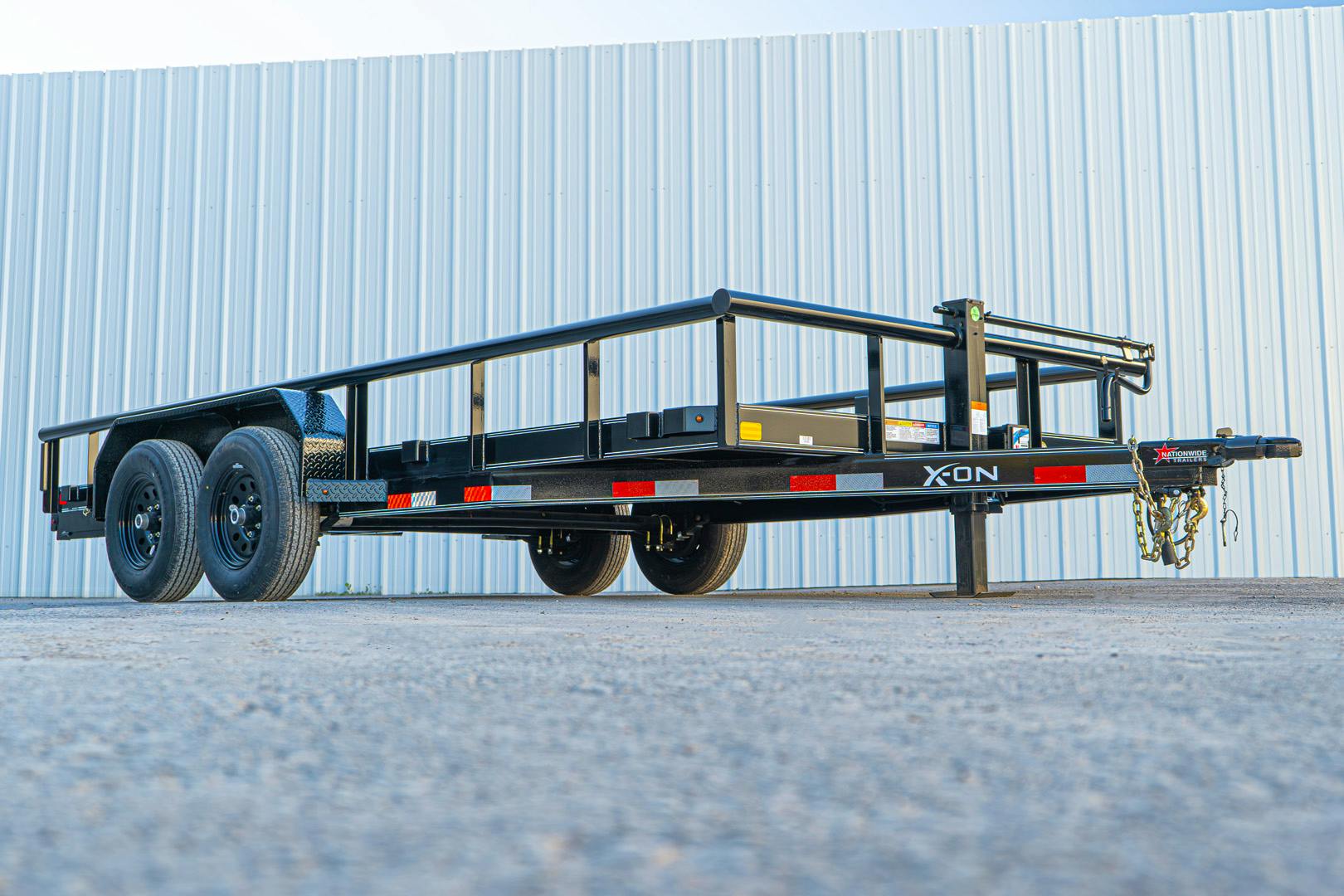 X-ON 16'x83" Utility Trailer w/ Slide-In Ramps (U2) - Image 4