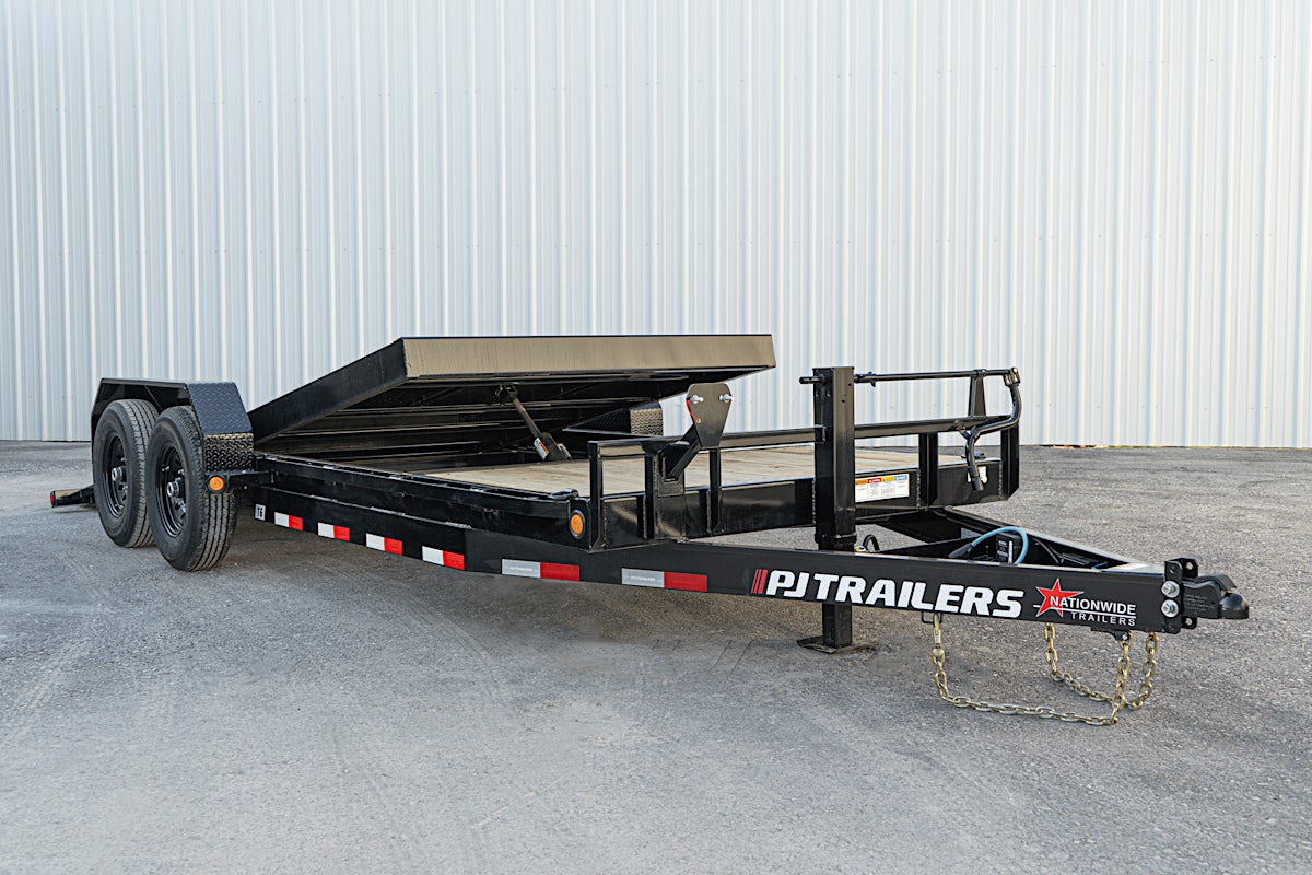PJ Trailers 20'x82" 6" Channel Equipment Gravity Tilt Trailer (T6) - Image 1