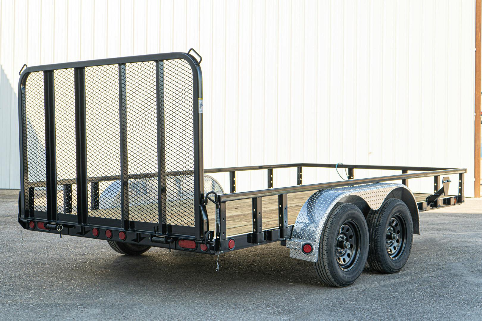 PJ Trailers 14'x83" Tandem Axle 4" Channel Utility Trailer (UL) - Image 16