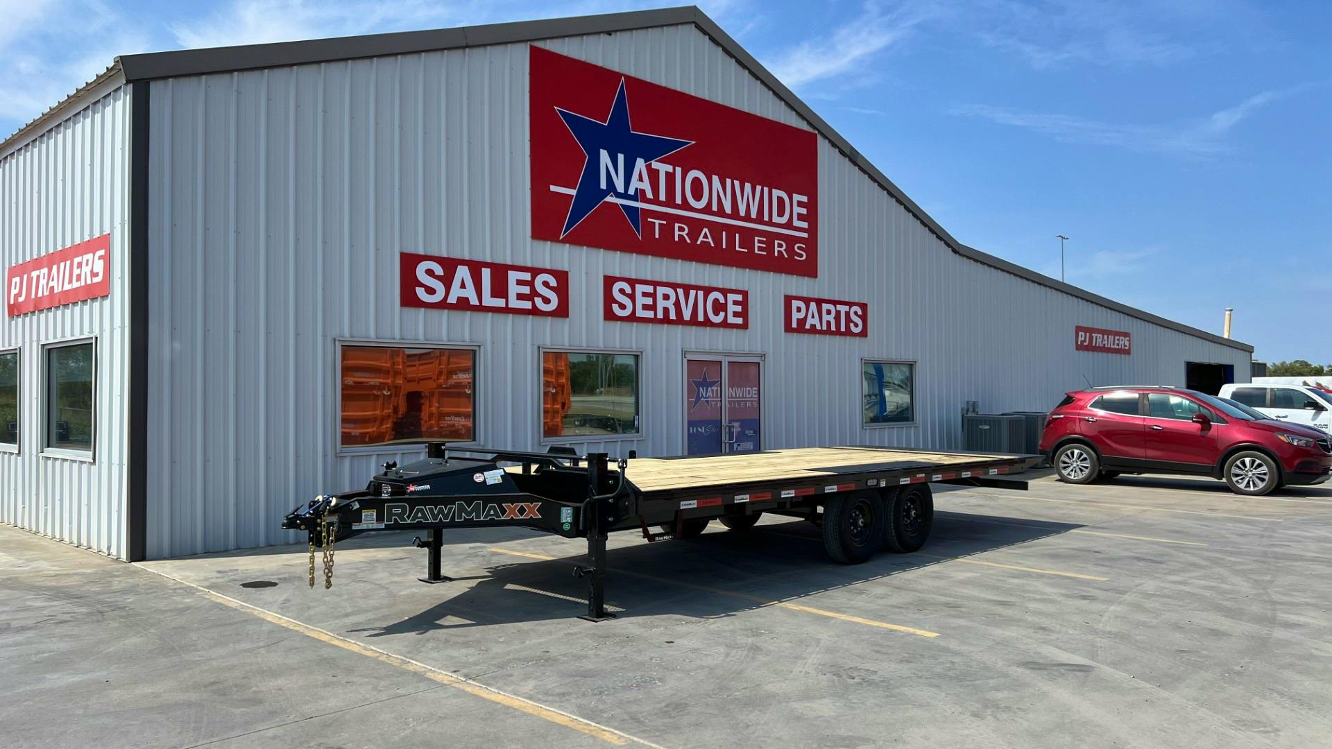 RawMaxx DTX 22' × 102" 14K Full-Tilt Equipment Trailer