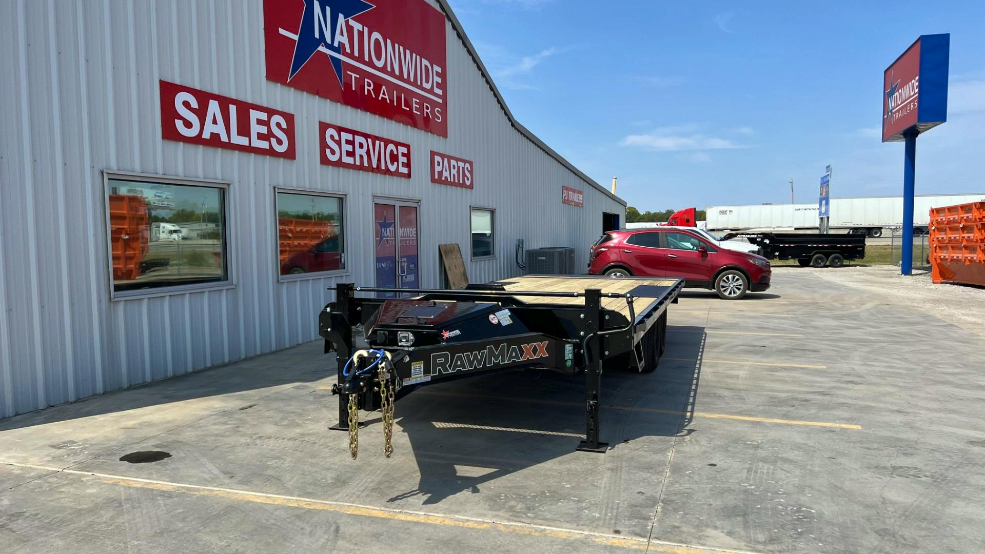 RawMaxx DTX 22' × 102" 14K Full-Tilt Equipment Trailer