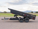 RawMaxx 14'x83" Scissor Lift Dump Trailer w/ 2' Sides (PKX) Stock #87195 - Thumbnail 2