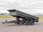 RawMaxx PKX 14' × 83" Scissor Lift Dump Trailer Stock #87196 - Thumbnail 1