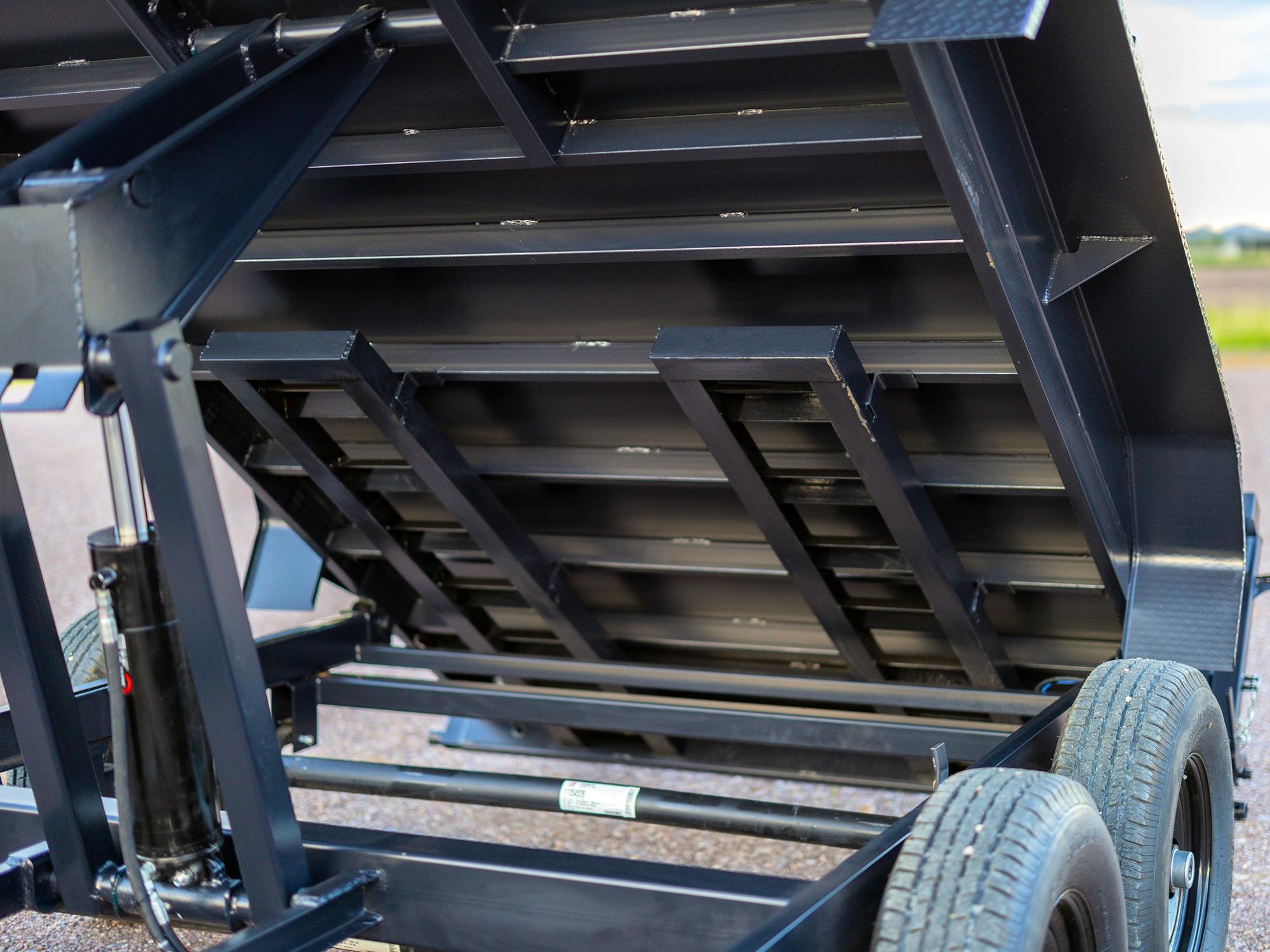 RawMaxx PKX 14' × 83" Scissor Lift Dump Trailer