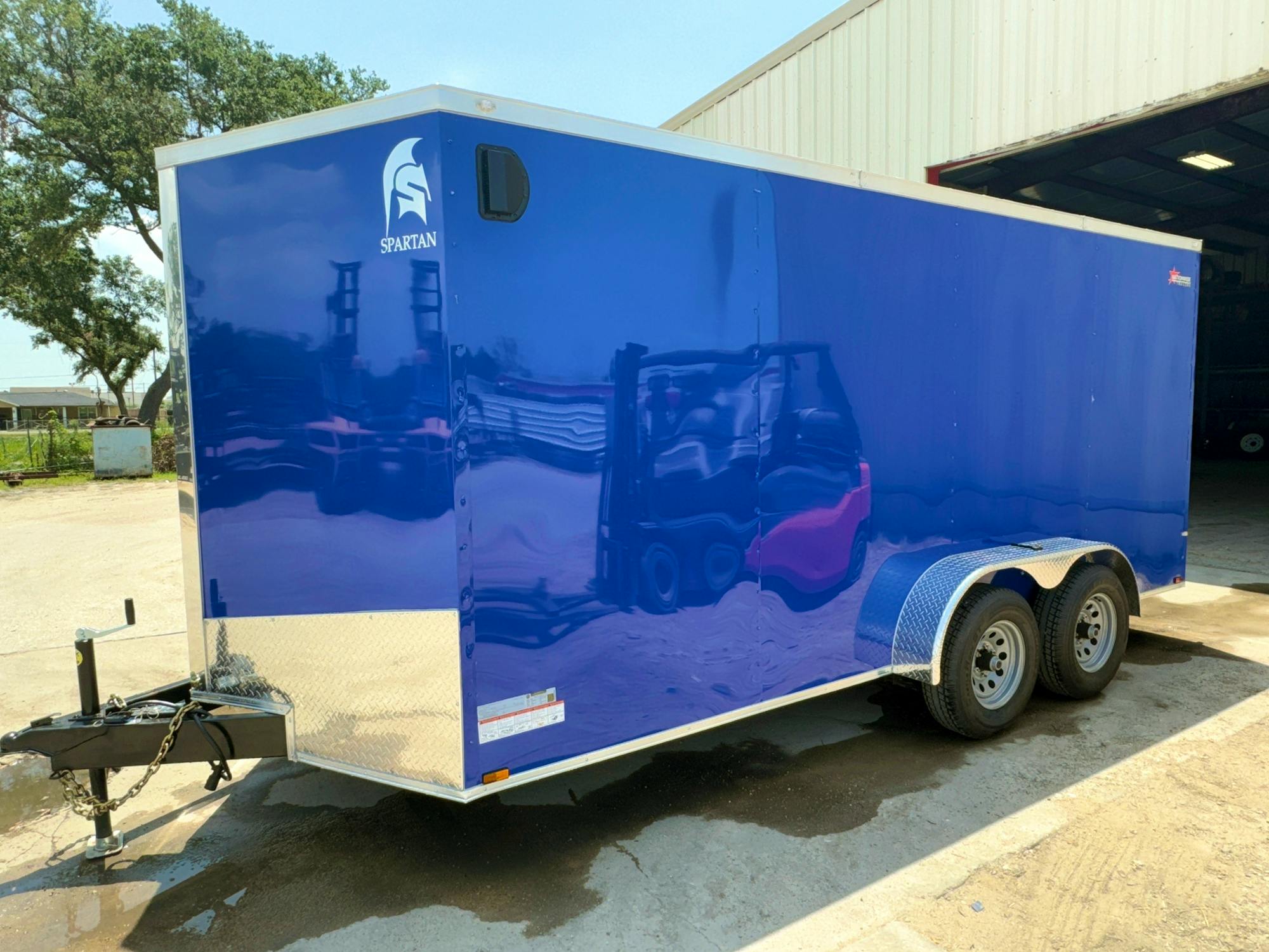 Spartan 7'x16' Enclosed Cargo Trailer w/ Rear Ramp Door (C2) - Stock #87243 - Image 2 of 8