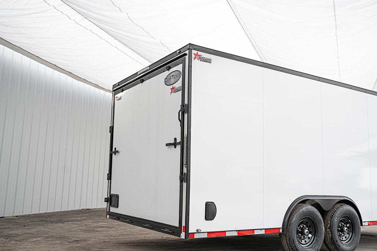 CellTech 8.5'x20' All-Steel Enclosed Cargo Trailer w/ Rear Ramp Door (C2) - Image 11