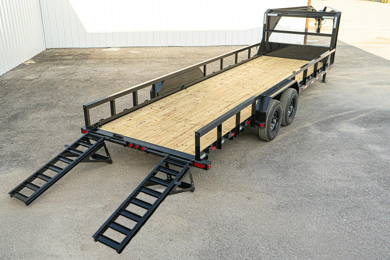 PJ Trailers 24'x83" Gooseneck Angle Pipetop Equipment Trailer (P8) - Image 15