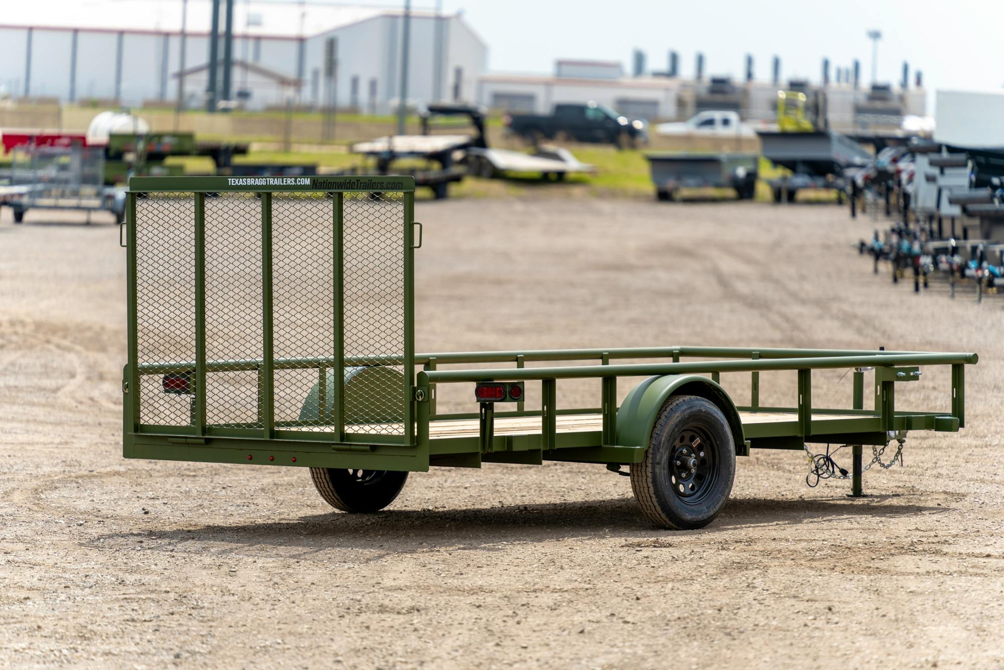 Texas Bragg 14'x77" Utility Trailer w/ 4' Gate (U1) - Stock #87264 - Image 2 of 8