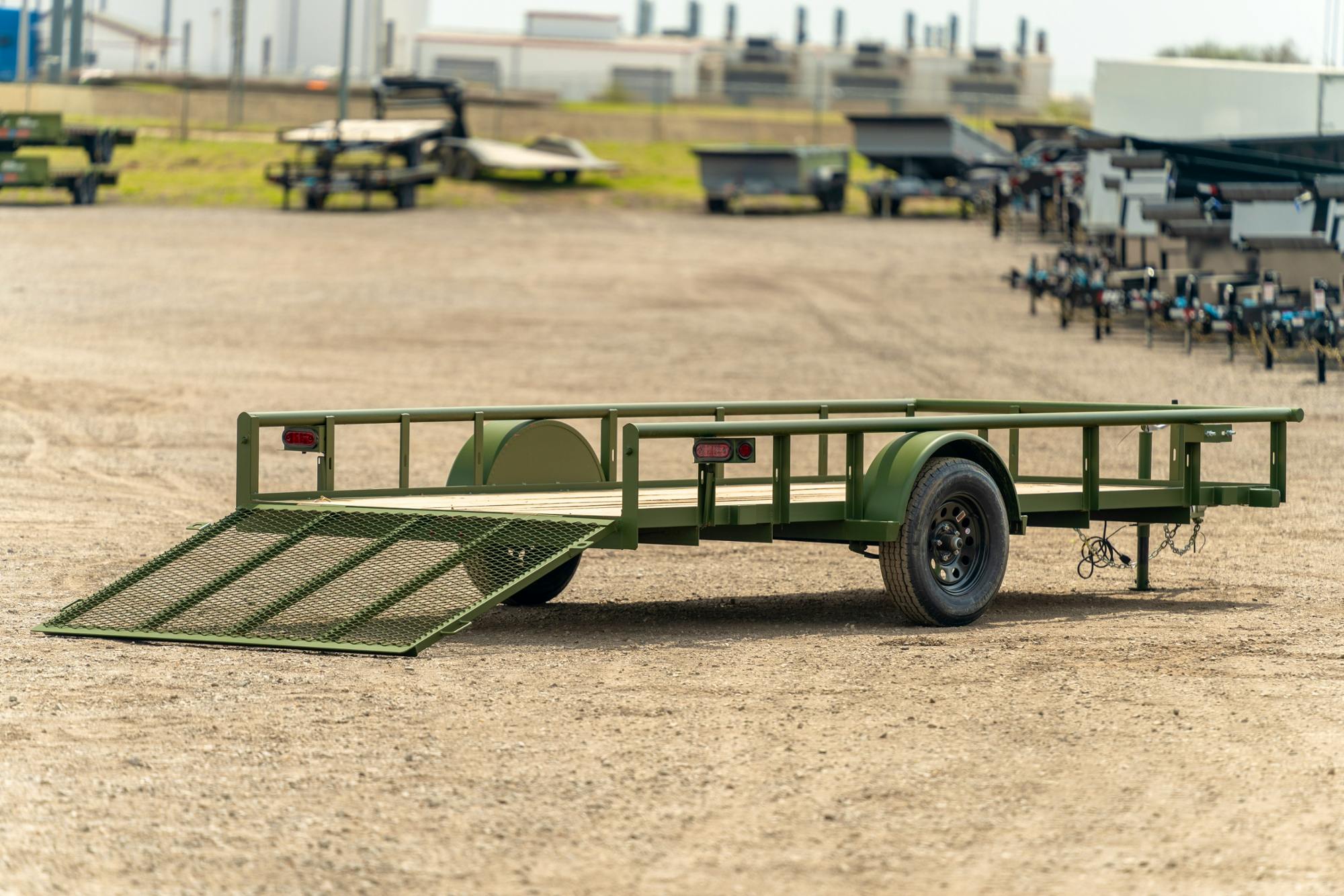 Texas Bragg 14'x77" Utility Trailer w/ 4' Gate (U1) - Stock #87264 - Image 3 of 8