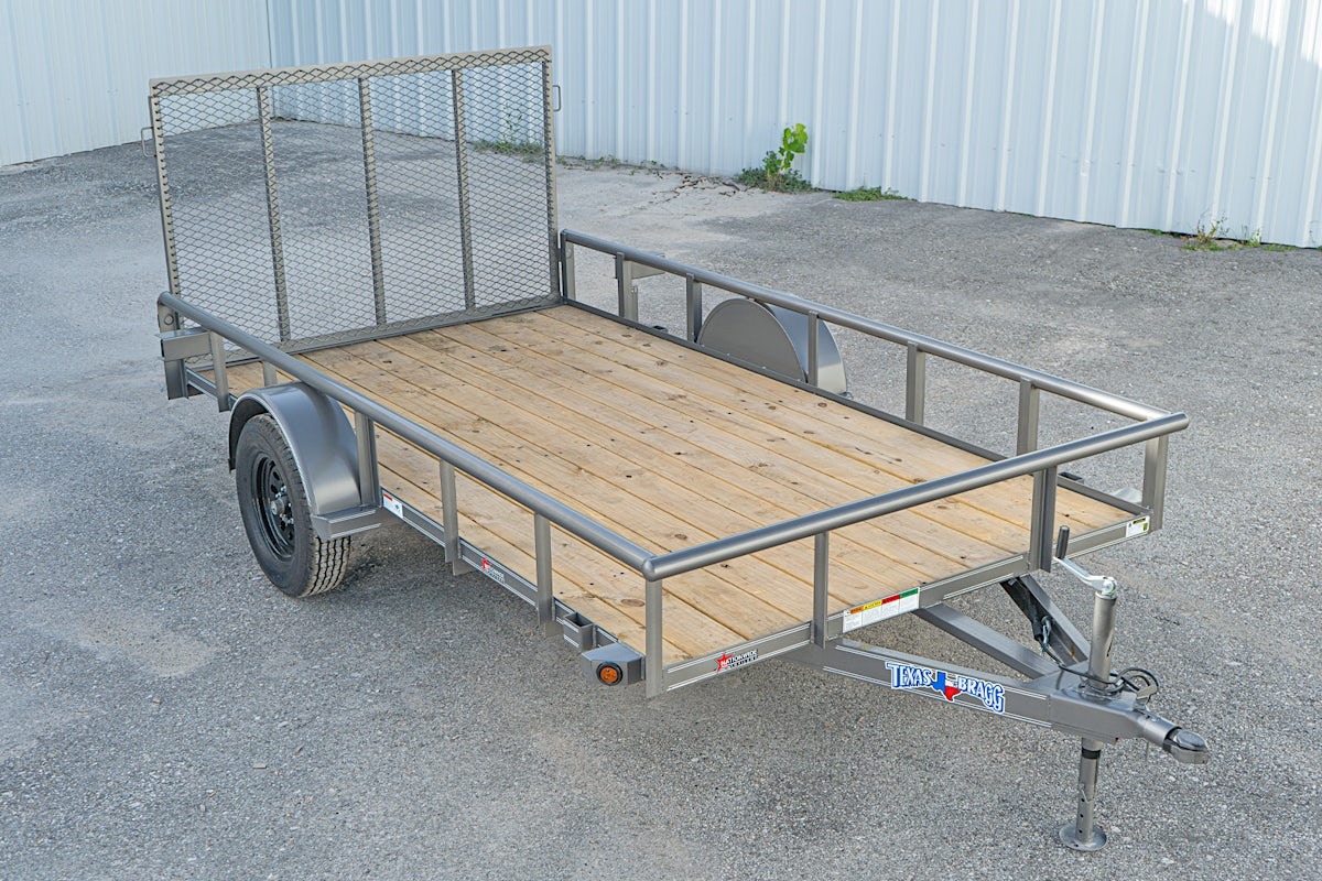 Texas Bragg 12'x77" Utility Trailer w/ 4' Gate (U2) - Image 1