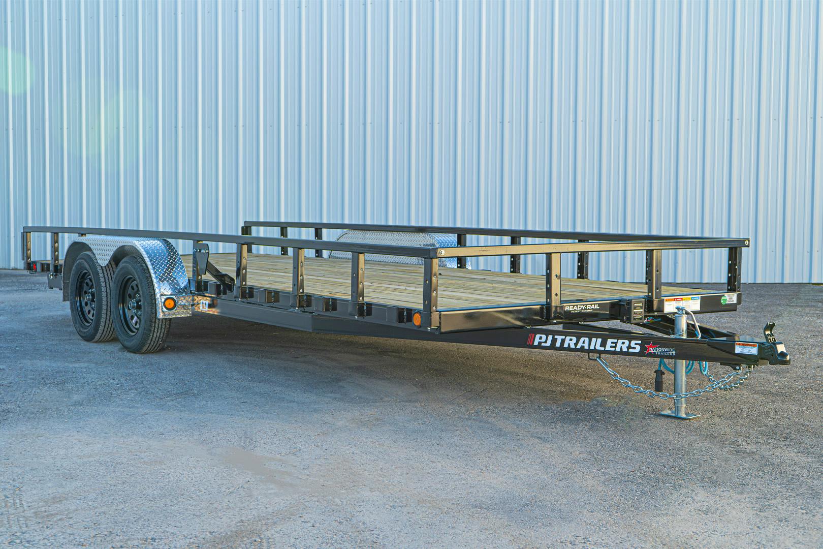 PJ Trailers 20'x83" Tandem Axle 4" Channel Utility Trailer (UL) - Image 2