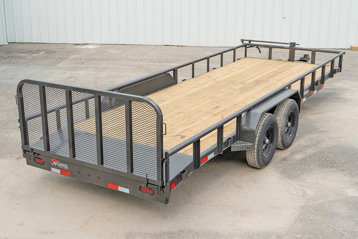 X-ON 22'x83" Utility Trailer w/ 2' Dovetail & 3' Gate (U2) - Stock #87283 - Image 10 of 13 X-ON 22'x83" Utility Trailer w/ 2' Dovetail & 3' Gate (U2) - Stock #87283 - Image 10 of 13