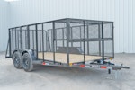 X-ON 14'x83" Landscape Trailer w/ 4' Sides & 4' Gate (L2) Stock #87292 - Thumbnail 2