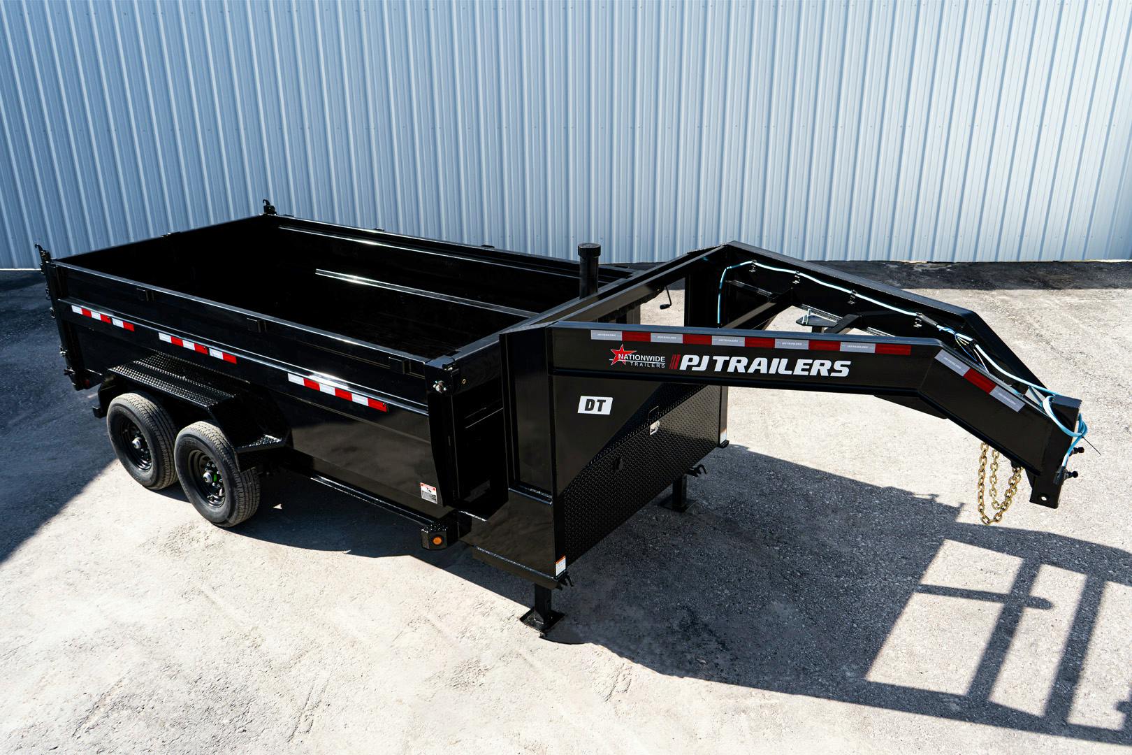 PJ Trailers 14'x83" GN Telescopic Dump Trailer w/ 3' Sides (DT) - Image 7
