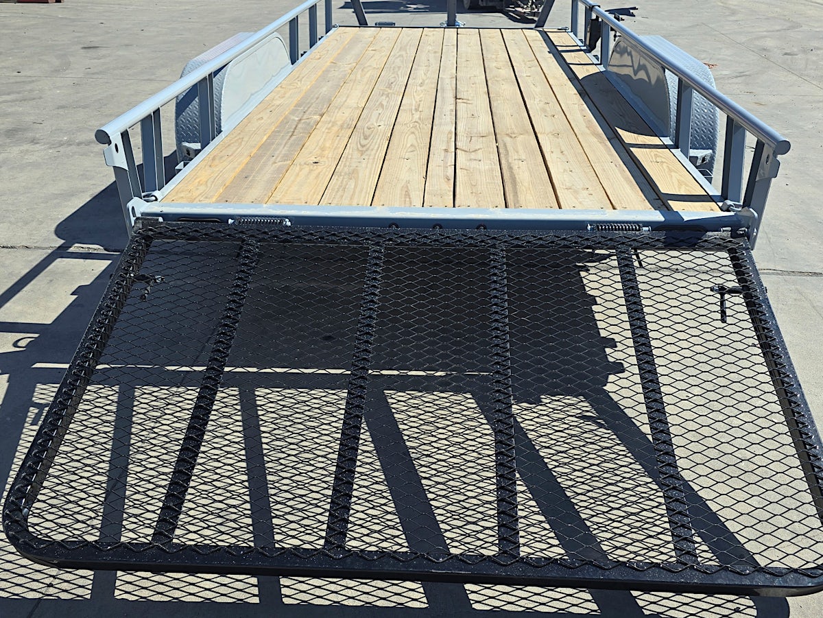 RawMaxx 16'x77" Tandem Axle Utility Trailer w/ 4ft Ramp Gate (UTX) - Stock #87326 - Image 2 of 5 RawMaxx 16'x77" Tandem Axle Utility Trailer w/ 4ft Ramp Gate (UTX) - Stock #87326 - Image 2 of 5