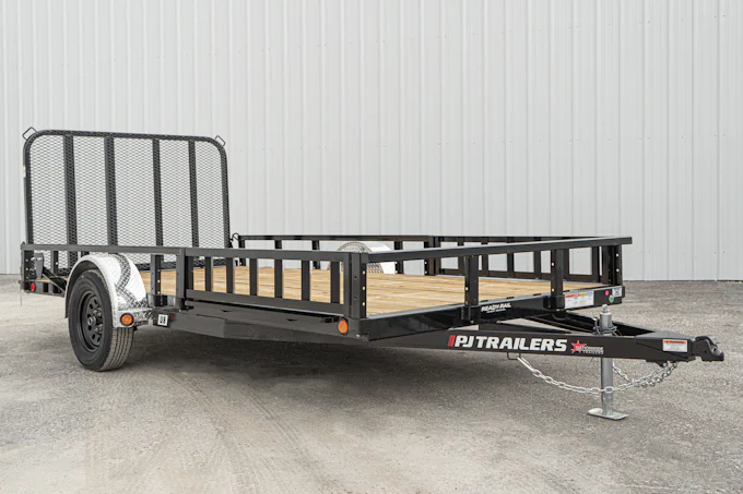 14'x83" Single Axle 4" Channel Utility Trailer (U8)
