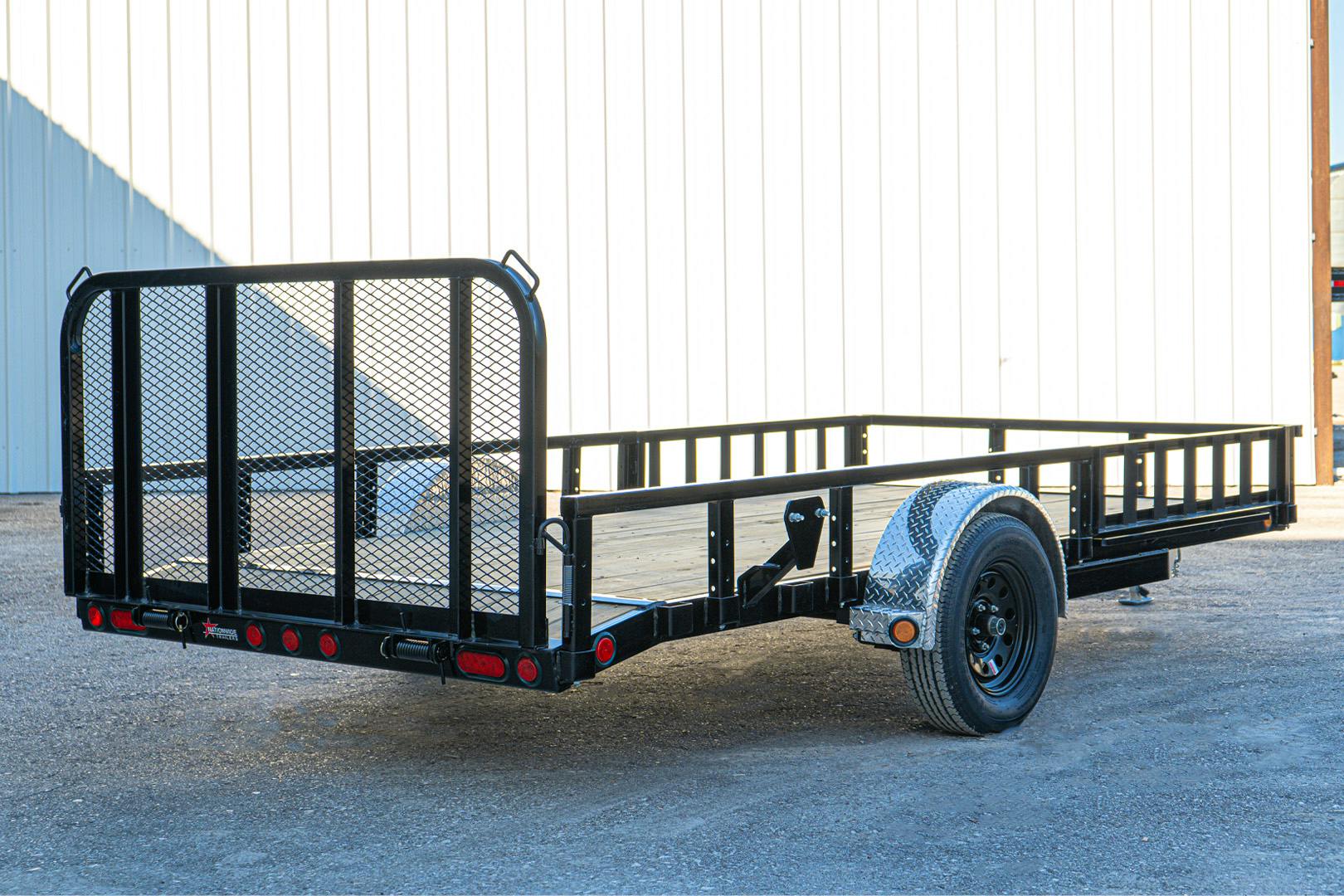 PJ Trailers 14'x83" Single Axle 4" Channel Utility Trailer (U8) - Image 8