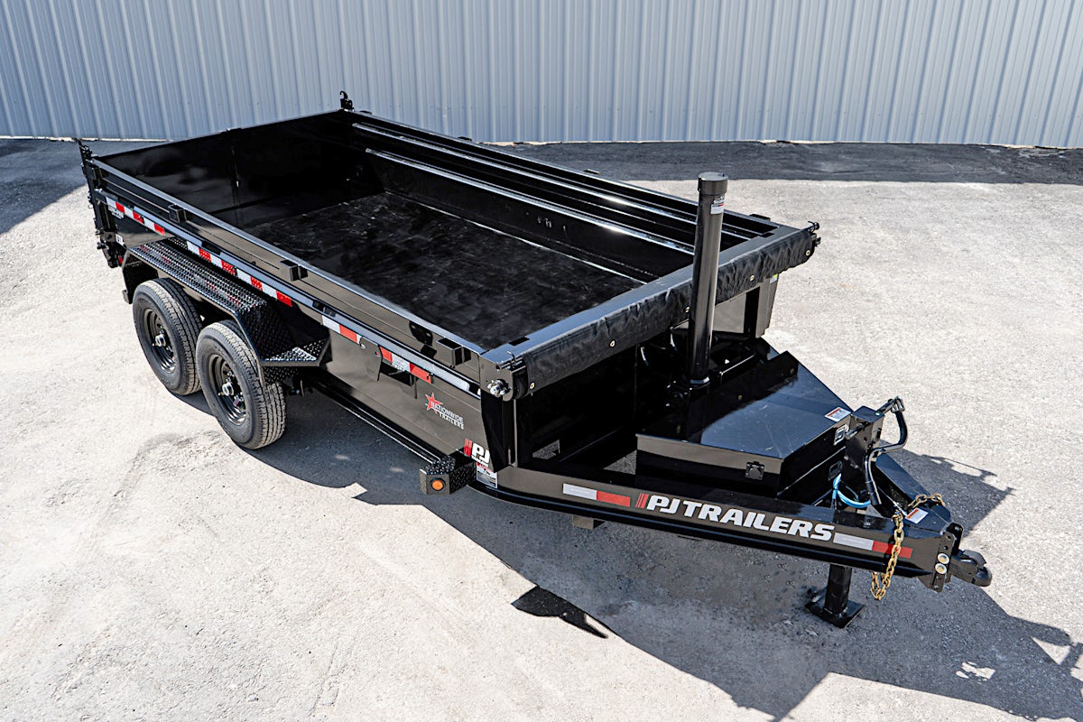 PJ Trailers 14'x83" Telescopic Dump Trailer w/ 2' Sides (DT) - Image 8
