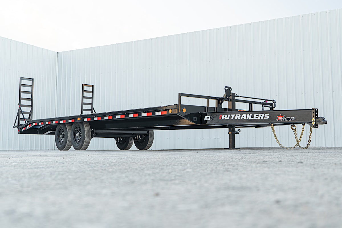 PJ Trailers 24'x102" 8" I-Beam Deckover Flatbed Trailer (F8) - Image 3