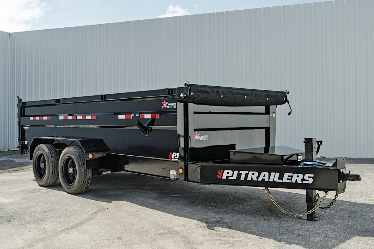 PJ Trailers 16'x83" HD Low Pro Dump Trailer w/ 3' Sides (DE) - Image 2