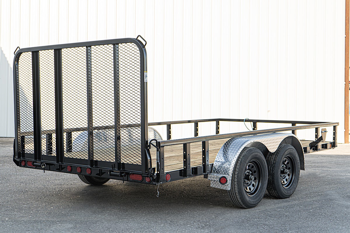 PJ Trailers 14'x83" Tandem Axle 4" Channel Utility Trailer (UL) - Image 16