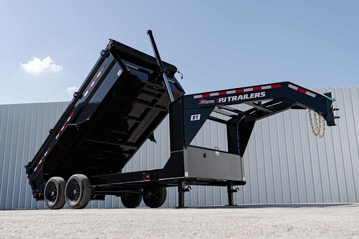 PJ Trailers 14'x83" GN Telescopic Dump Trailer w/ 3' Sides (DT) - Image 3