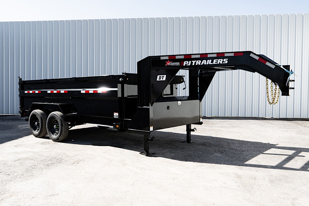 PJ Trailers 14'x83" GN Telescopic Dump Trailer w/ 3' Sides (DT) - Image 4