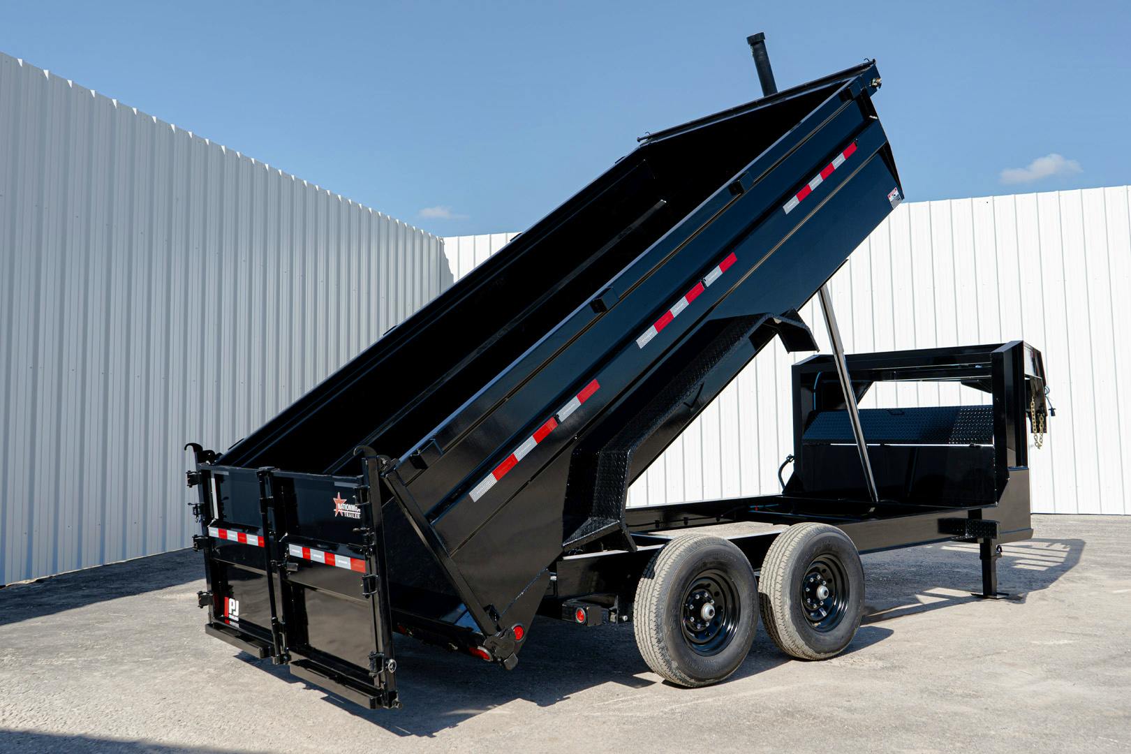 PJ Trailers 14'x83" GN Telescopic Dump Trailer w/ 3' Sides (DT) - Image 32