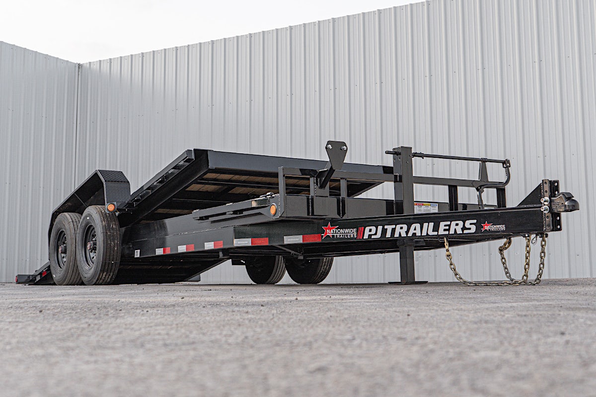 PJ Trailers 20'x82" 6" Channel Hydraulic Equipment Gravity Tilt Trailer (TJ) - Image 5