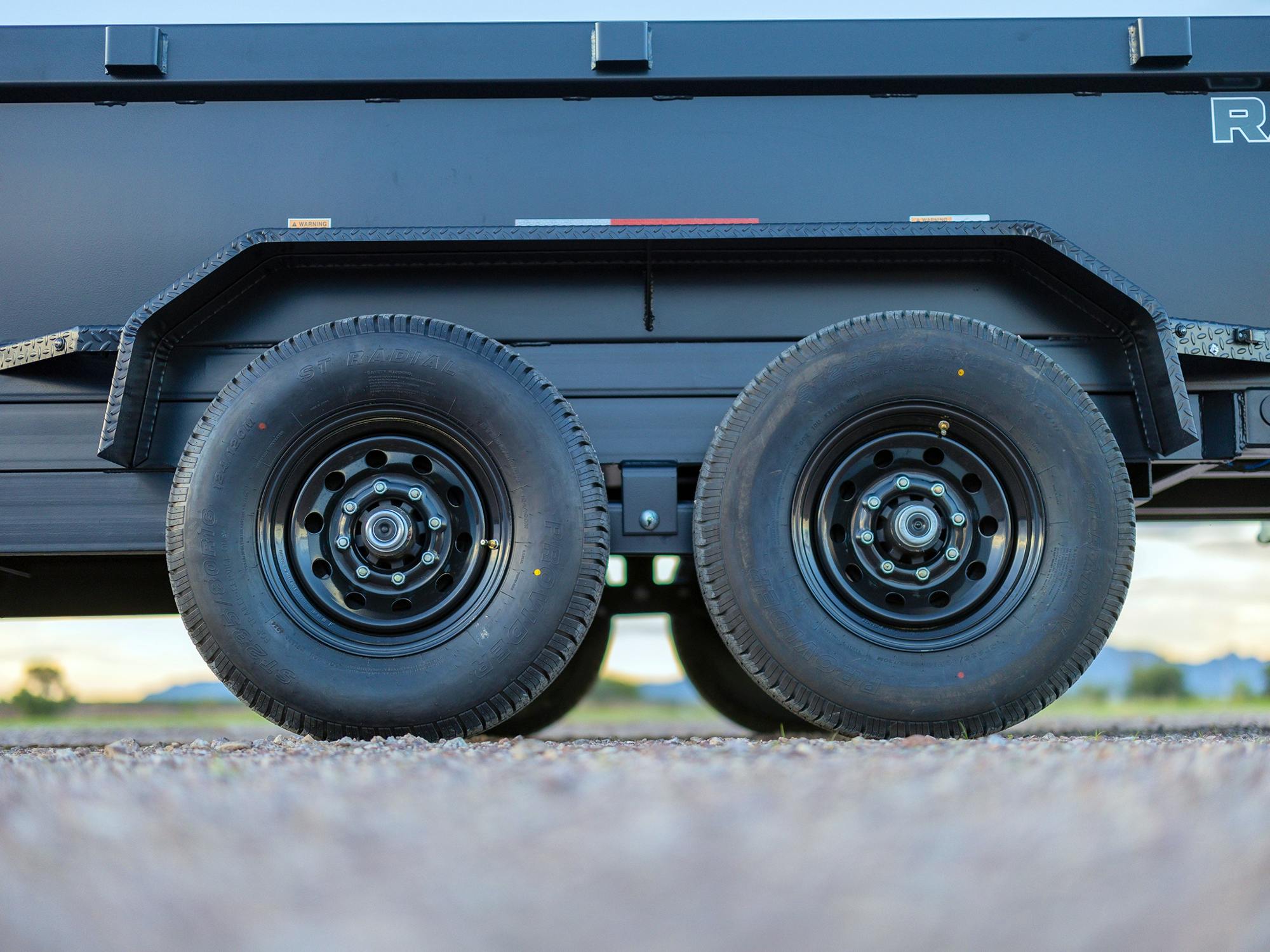 RawMaxx 14'x83" Scissor Lift Dump Trailer w/ 2' Sides (PKX) - Stock #87379 - Image 11 of 14