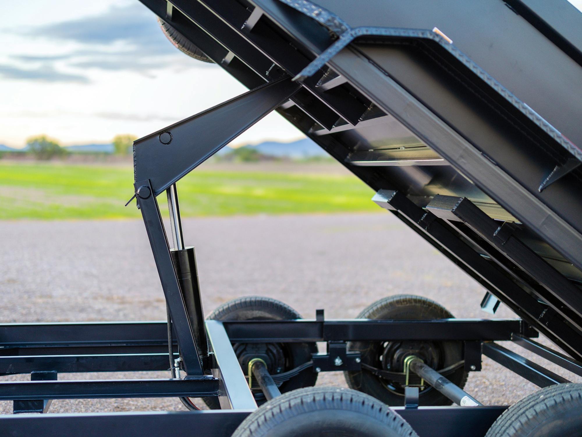 RawMaxx 14'x83" Scissor Lift Dump Trailer w/ 2' Sides (PKX) - Stock #87380 - Image 7 of 14